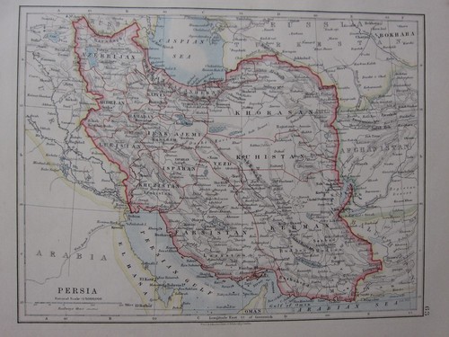 1904 carte perse khorasan - carte, ~