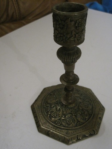 Ancien bougeoir bronze 14 - bougeoir, en