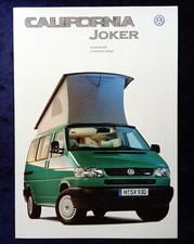 VW Bus T4 California Joker brochure 9.1997