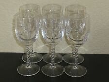 Lot de 6 verres a digestif ou porto 7 cl en CRISTAL D'ARQUES modèle Fleury