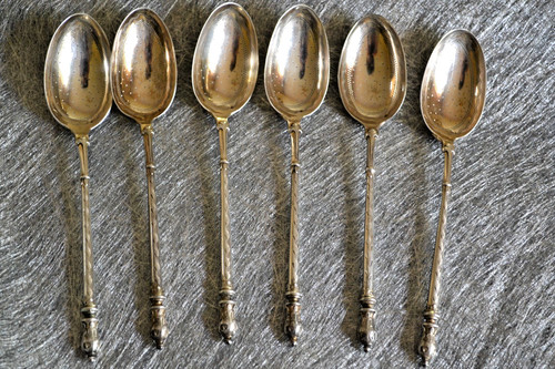 Cuilleres argent russe paul - cuilleres,