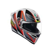 Casque Intégral Moto AGV K1 K1-S BLIPPER Gris/Rouge Casque ECE 22.06