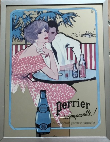 Miroir publicitaire perrier - publicitaire,