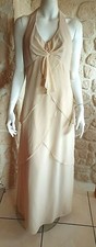 Robe cocktail beige petit 40