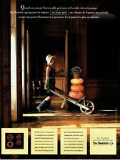  1992 De Dietrich Advertising 0422 Advertising Glass Ceramic Plate Pumpkin 