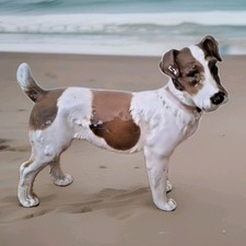 figurine chien en porcelaine