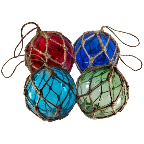 Set glass fishing buoy - of, 4