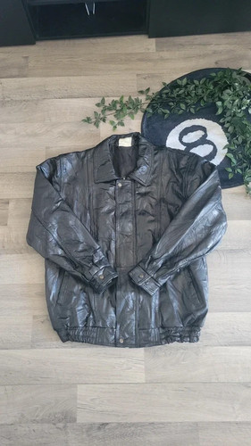 Veste cuir noir biker - noir,
