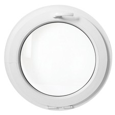 Oeil de boeuf à soufflet PVC blanc fenêtre ronde avec double vitrage