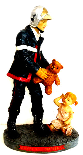Sapeurs pompiers statuette - pompiers,