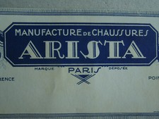 Two Arista Shoe Tags.   Art Deco.   02. 
