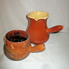 2 ANCIENS POTS  TOUPINS én