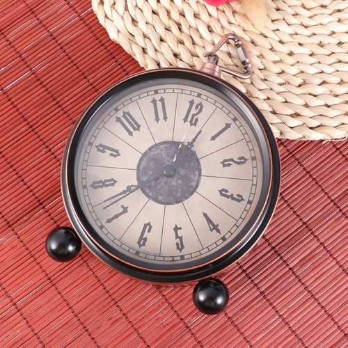 Horloge table fer - fer, bureau