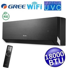 Unité interne Gree CLIVIA noir WiFi 18000 btu 5.0 Kw - lampe UVC - mono et mult