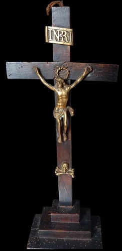 Crucifix memento mori ancien - crucifix,