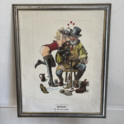 Affiche beaujolais père - affiche,