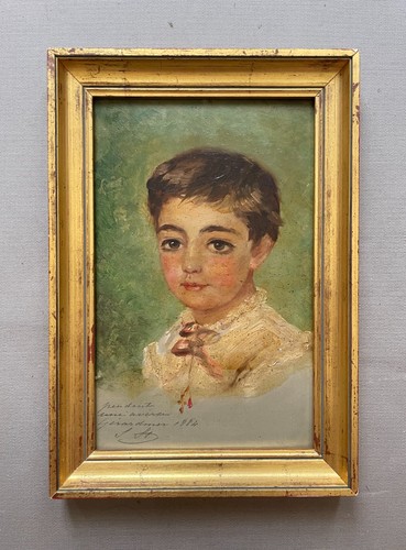 Child portrait oil on - child,