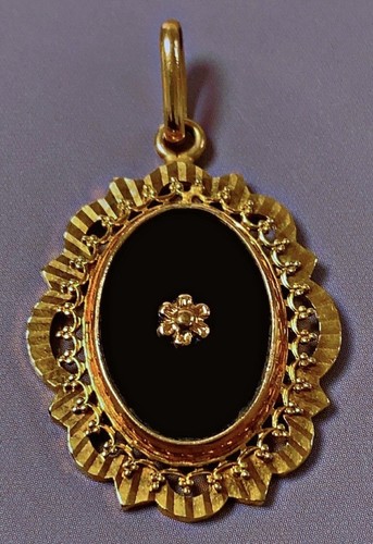 Ancien pendentif plaqué - , or