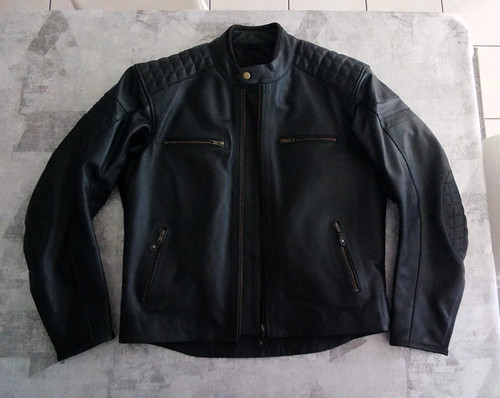 Blouson moto cuir pour homme