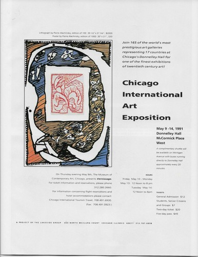 1991 pierre alechinsky chicago - pierre,