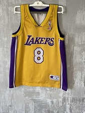Maillot vintage NBA Kobe Bryant Champion Lakers BASKETBALL taille S numéro 8