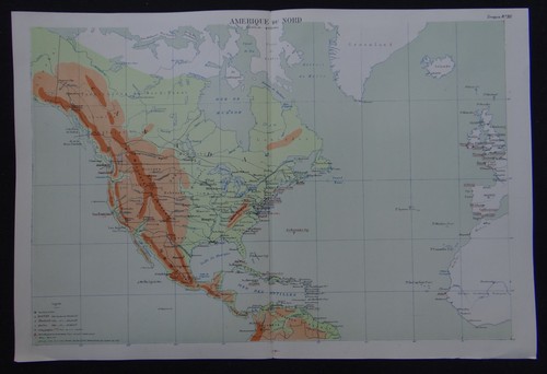 Carte amerique nord - du,