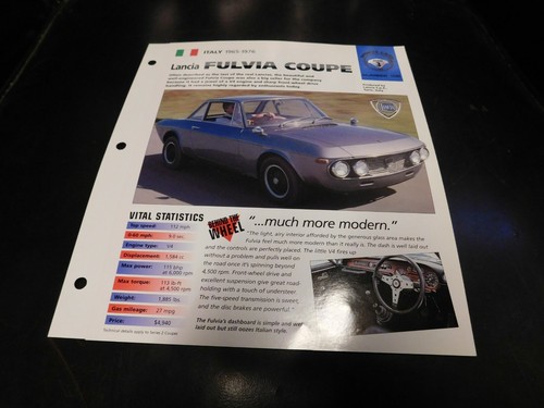 1965 1976 lancia fulvia coupe - 1965-1976,