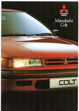 Mitsubishi Colt 1990-92 UK Market Sales Brochure 1300 GL 1500 GLX 1800 GTi