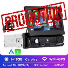 # Autoradio Android GPS CarPlay 1 din Écran Rétractable 7" RDS WIFI+Caméra recul