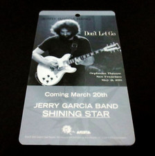 Jerry Garcia Band Don't Let Go Backstage Pass Laminate JGB Grateful Dead Promo