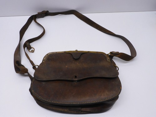 Ancienne sacoche cuir - -ancienne, besace