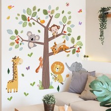 Sticker Mural Arbre Animaux