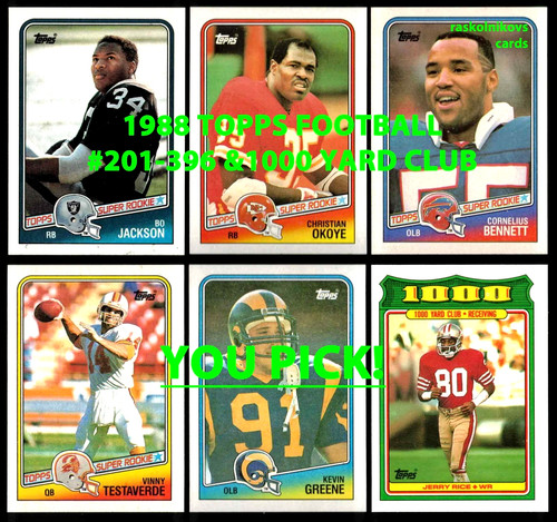 1988 topps football - topps,