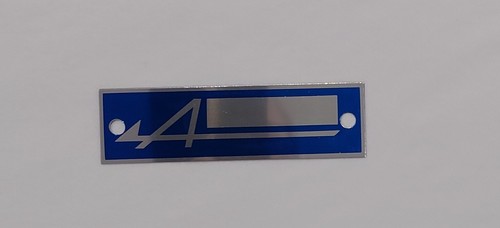 Plaque constructeur alpine - plaque,