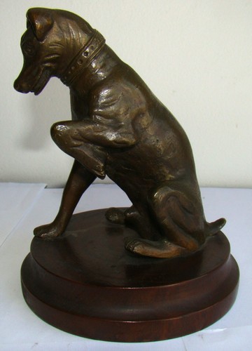 Sculpture bronze un chien - sculpture,