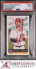 2017 TOPPS ARCHIVES 1959 BAZOOKA #59B-5 BRYCE HARPER PSA 9