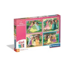 CLEMENTONI - Puzzle 4 en 1 - Disney Princess