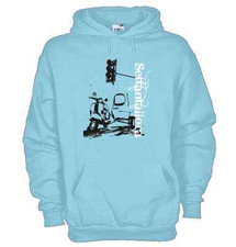 Felpa KSC34 Scooter  Settantallora Scooter club inspired Vespa Vintaga mode 