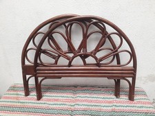 Vintage TETE DE LIT BOIS ROTIN