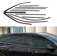 Car Window Strip Moulding Trim for AUDI A6 C8 Avant/allroad 19-25 Titanium Black