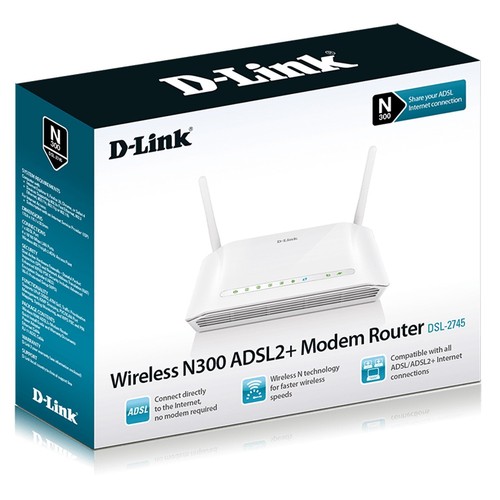 Routeur modem link dsl - d-link, dsl-2745