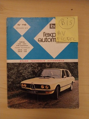 Revue technique bmw 520 e12 - technique, i