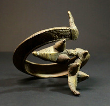 Bracelet ancien africain laiton bronze tribal décoration maison couleur...