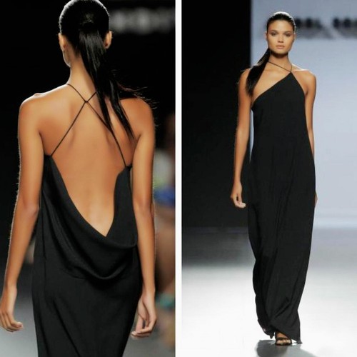 Robe femme longue sirène - sirène, dos