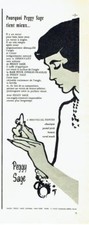 Advertising 097 1957 Peggy Sage Nail Polish by René Gruau