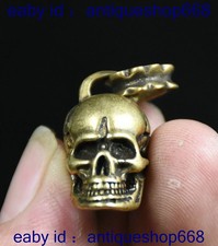 1.2" Vieille Chine cuivre Feng