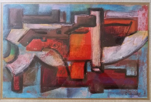Peinture abstraite lucien - peinture,