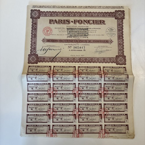 Paris foncier action - foncier, cent