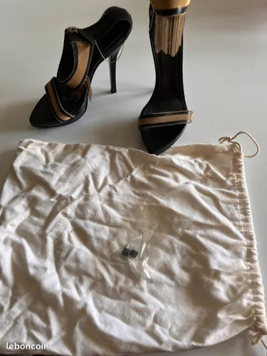 Sandales talons franges - a,