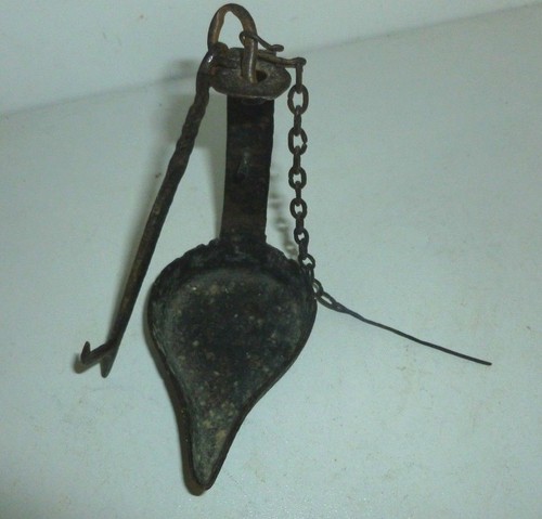 Petite lampe huile fer - petite,